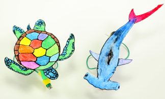 Brushbot Kit: Green Sea Turtle and Hammerhead Shark